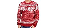 Blueberry Pet AdultSnowflake Ugly Christmas Sweater