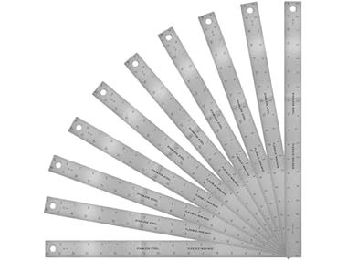 Westcott 18" Zero-Center Ruler 10-Pack