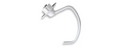 (NEW) KitchenAid Coated C-Dough Hook