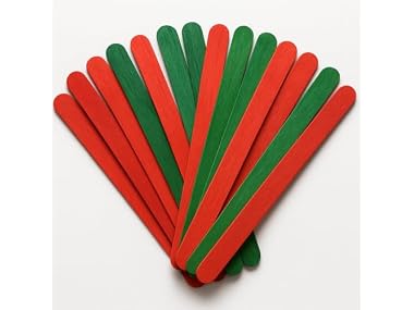 Christmas Craft Sticks Red & Green 500ct