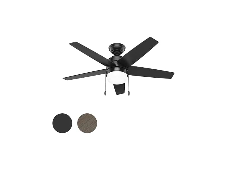 Hunter Fan 44" Matte Black Indoor Fan