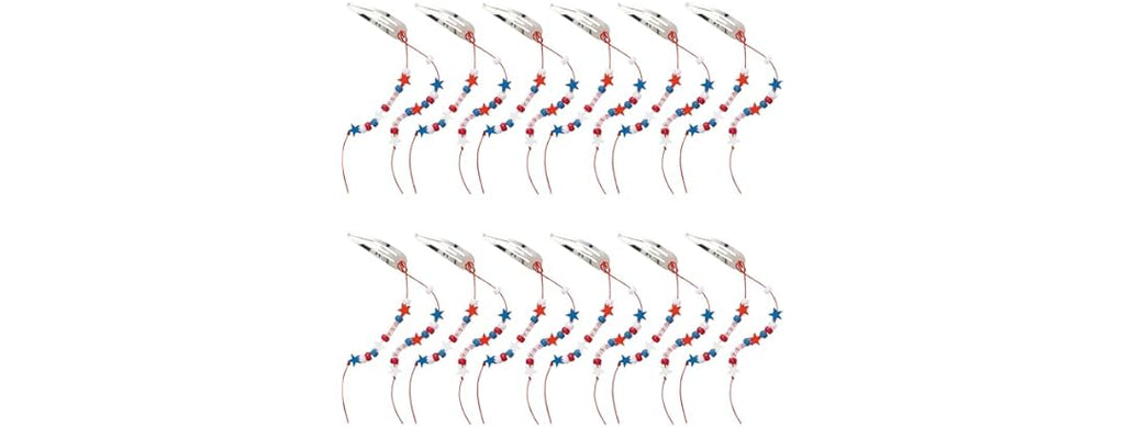 Fun Express Patriotic Hair Clip Kit 12Pk