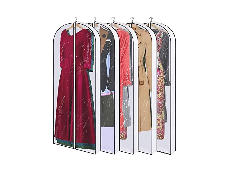 Clear Hanging Garment Bags 5-Pack