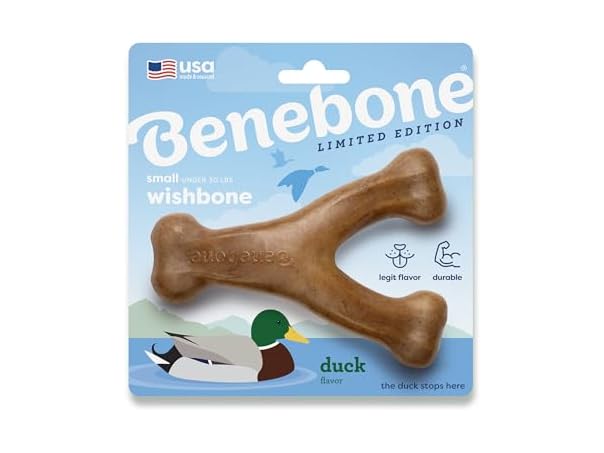 Benebone Wishbone Durable Dog Chew Toy for Ag