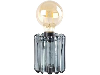 Elements Green Glass Bulb LED Lantern – Decorative Lighted Table lamp