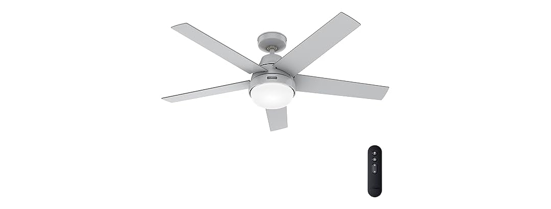 Hunter Fan 52" Light & Remote, Dove Grey