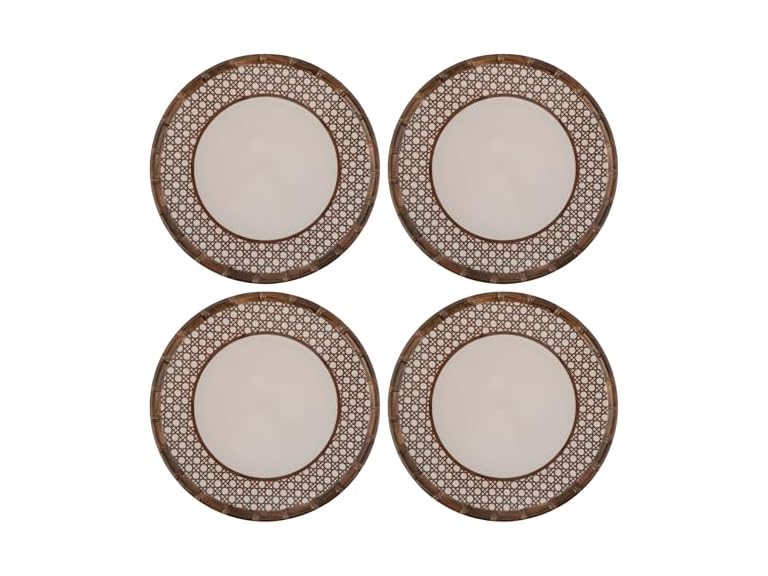 Karma, 10.75 inches Melamine Dinner Plates Set of 4