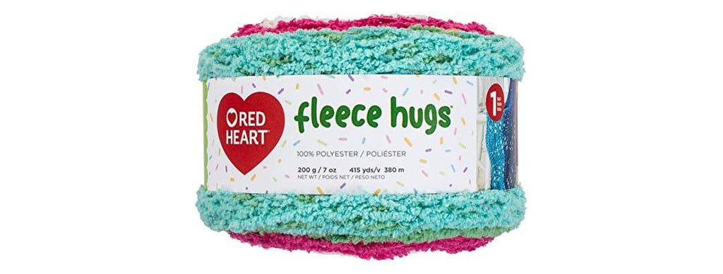 RED HEART Fleece Hugs Yarn, Lilies