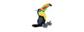 Ruffian Bird Toucan Plush Squeaker Dog Pull Chew Toy