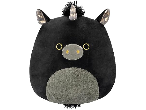 Squishmallows Original 12" Nicolita Black and Gold Unicorn