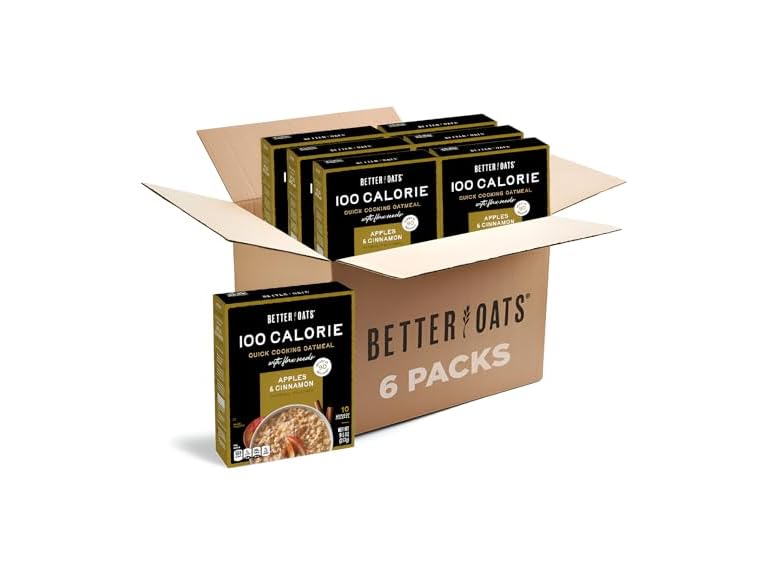 6PK Better Oats Apples and Cinnamon Oatmeal