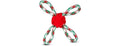 Bow Wow Pet Holiday Knotted Rope Dog Tug Toy