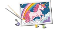 Ravensburger Creart Pink Unicorn Paint by Numbers Kit for Children