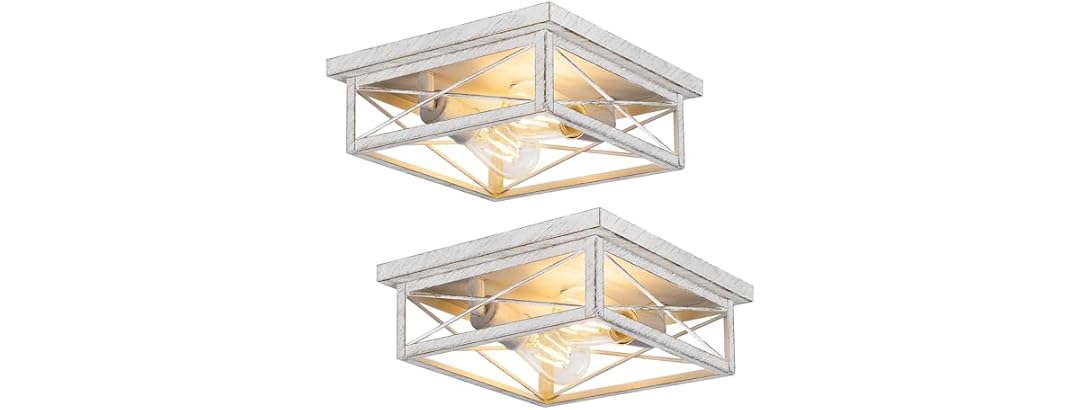 Hallway Light Fixtures for Ceiling, 2-Light