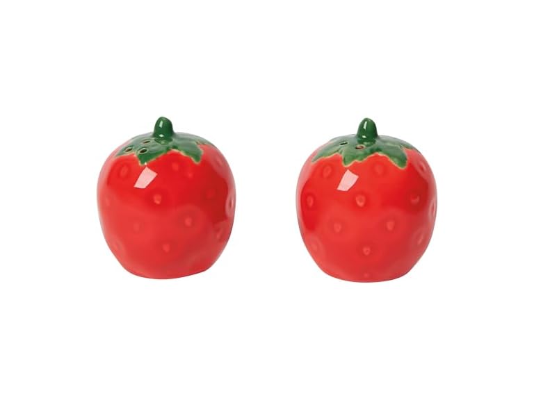 Jubilee Berry Sweet Salt and Pepper Stoneware Shakers