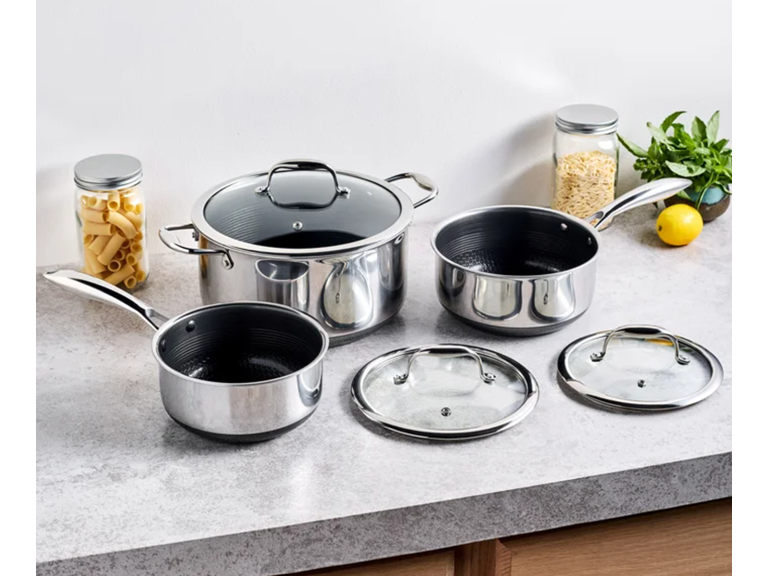 HEXCLAD 6-Piece Hybrid Pot Set