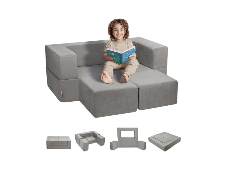 VEVOR Kids Couch, 4Pcs Modular Kids