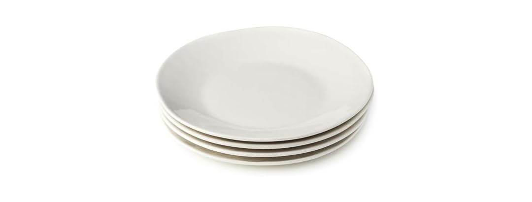 Linen Cream 11 Inch Stoneware Dinner Plates