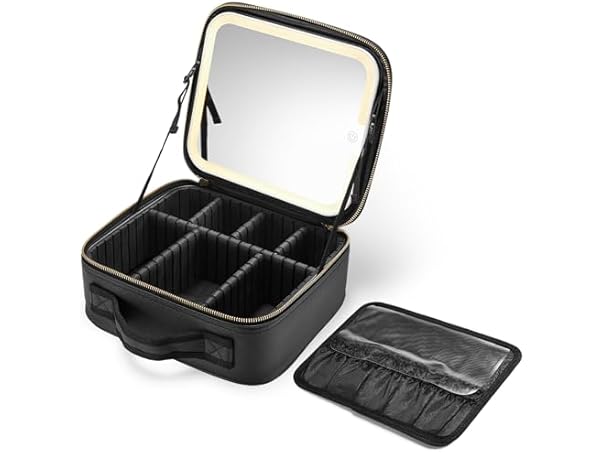Makeup Bag with LED Mirror