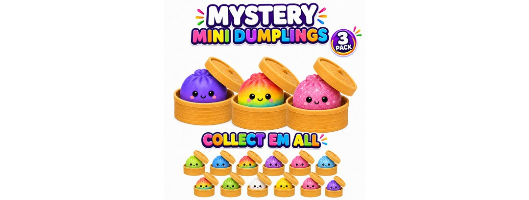 Titan Squishy Sensory Relief, Mini Dumpling, 3PK