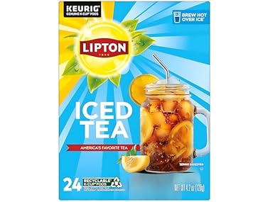 24CT Lipton Unsweetened Black Iced Tea K-Cups