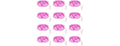 Lakumu 12 Pack Pink Led Fairy Lights
