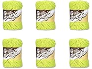 Lily Sugar'N Cream Hot Green Yarn - 6 Pack