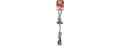 Bow Wow Pet Xmas Tug Rope with Ball Knot Dog Toy