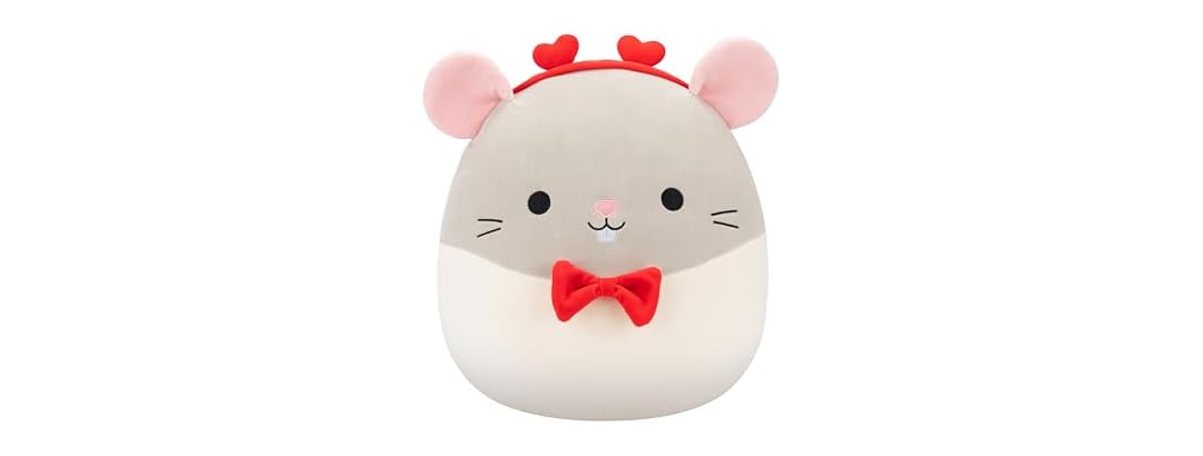Squishmallows 14in Rusty The Grey Rat Large