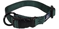 Hamilton Adjustable Nylon Dog Collar, Dk Green