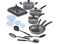 BELLA Nonstick Aluminum Set w/ Glass Lids