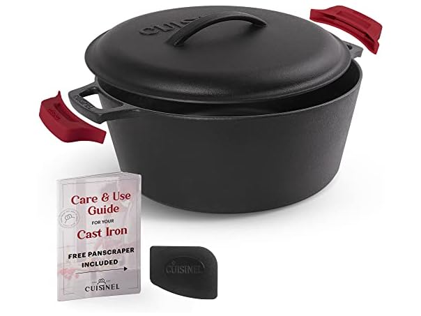 Cuisinel Cast Iron Dutch Oven - 7-Quart