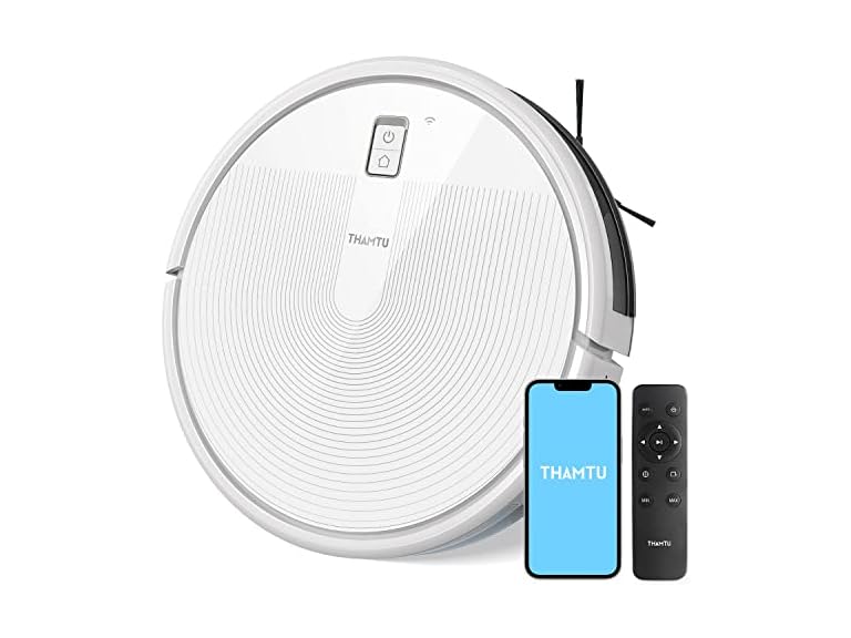 Thamtu G10 Robot Vacuum with 2700Pa Suction (White)