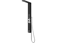 Sasha 59" Rainfall Bodyspray Shower Panel w/ Wand- Black