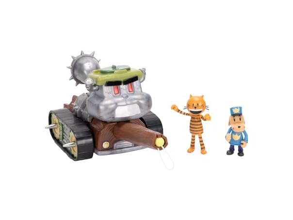 JAKKS Dog Man Squirrel Tank Shooter Vehicle