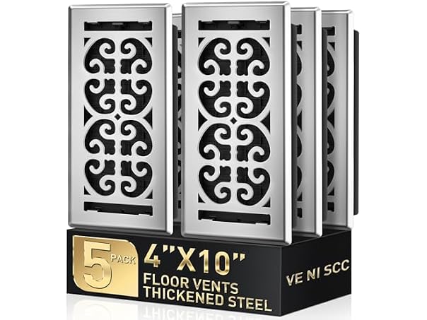 VE NI SCC Satin Nickel Floor Vent Covers