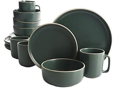 Gibson Home Zuma 16 Piece Round Kitchen Dinnerware Set