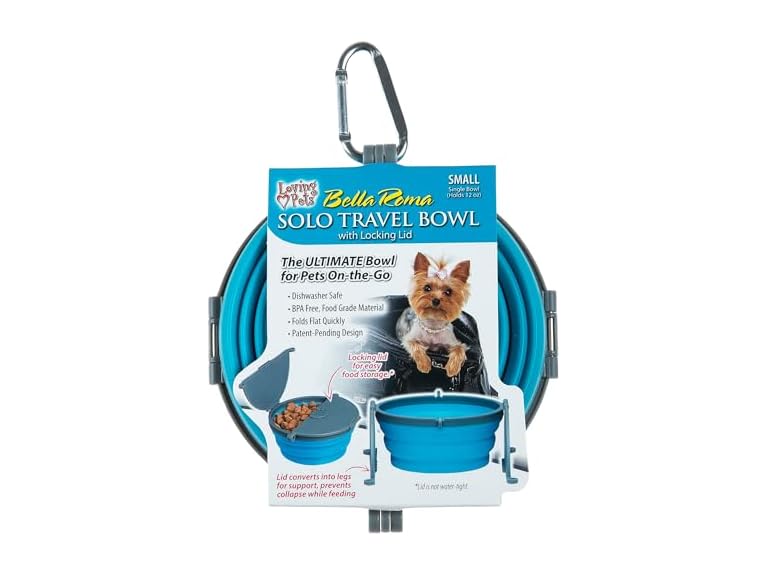 Loving Pets Bella Roma Collapsible Dog Bowls