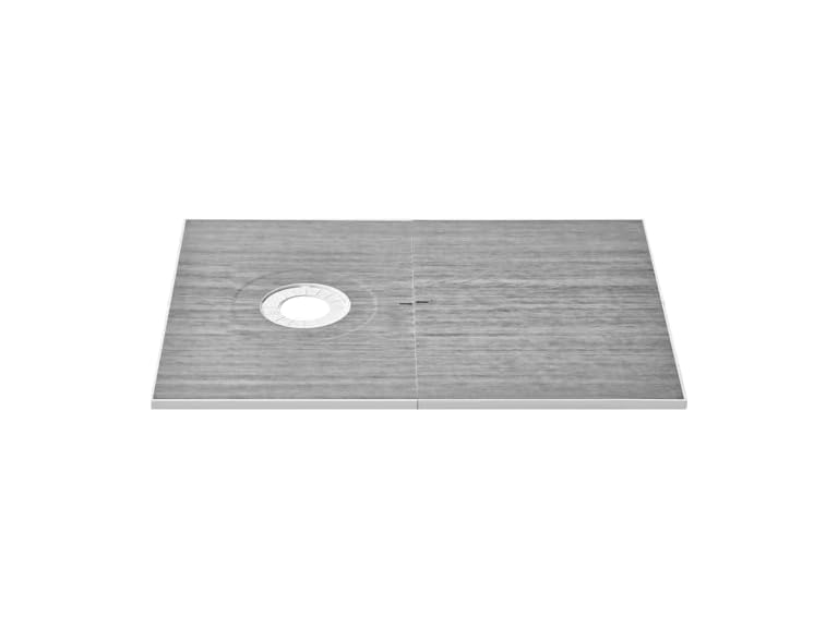 Shower Curb Kit, 60"x38" Shower Pan Kit with