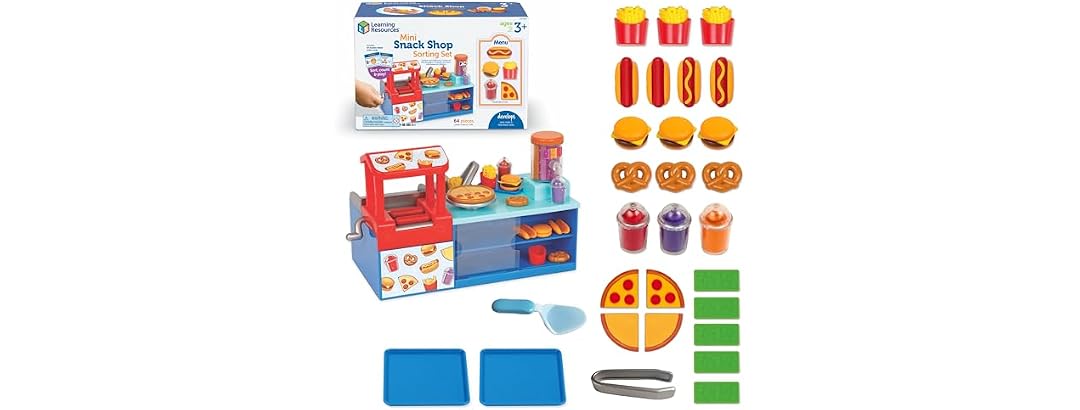 Learning Resources Mini Snack Shop Sorting Set