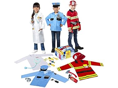 Rubies Everyday Heroes Dress Up Trunk Set Toy for Kids