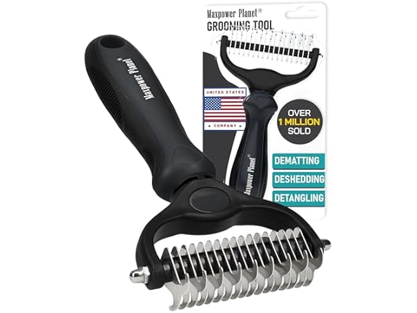 Double Sided Pet Grooming Brush 2-Pack