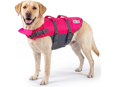 Outward Hound Granby Splash Pink Dog Life Jacket