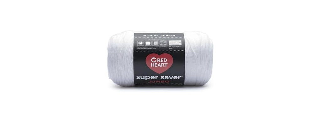 Red Heart Super Saver Jumbo Yarn, White