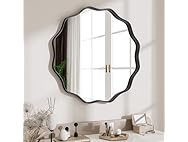 Wavy Round Mirror