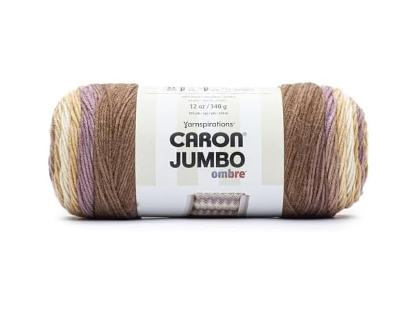 Caron Jumbo Print Ombre Yarn-Seashell