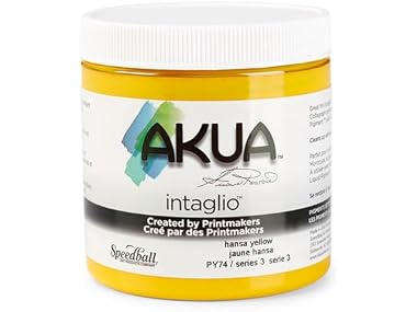 Akua Intaglio Ink 8oz Hansa Yellow