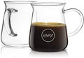 Kavako Glass Coffee Mugs 10oz Set of 6