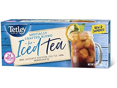 24ct Tetley Black Tea, Iced Tea Blend, Family Size