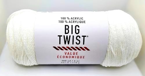 Big Twist Value Acrylic Yarn - White